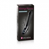 Вибратор с электростимуляцией Tickling Truman Black Edition - 27 см. - MyStim - купить с доставкой в Кисловодске