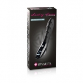 Вибратор с электростимуляцией Sizzling Simon Black Edition - 27 см. - MyStim - купить с доставкой в Кисловодске