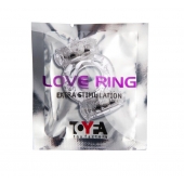 Прозрачное виброкольцо с двумя вибропульками - Toyfa Basic - в Кисловодске купить с доставкой