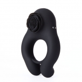 Черное эрекционное кольцо Abe с пультом ДУ - BeYourLover - в Кисловодске купить с доставкой