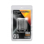Прозрачная насадка с шипами STAY HARD COCK SLEEVE 01 CLEAR - Blush Novelties - в Кисловодске купить с доставкой