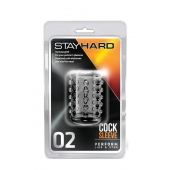 Прозрачная насадка на пенис с шишечками STAY HARD COCK SLEEVE 02 CLEAR - Blush Novelties - в Кисловодске купить с доставкой