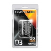 Прозрачная насадка с шипами и шишечками STAY HARD COCK SLEEVE 03 CLEAR - Blush Novelties - в Кисловодске купить с доставкой