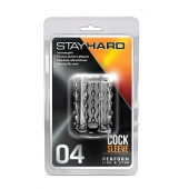Прозрачная насадка с бороздками STAY HARD COCK SLEEVE 04 CLEAR - Blush Novelties - в Кисловодске купить с доставкой