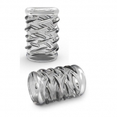 Прозрачная насадка с объёмными чёрточками STAY HARD COCK SLEEVE 06 CLEAR - Blush Novelties - в Кисловодске купить с доставкой