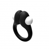 Черное эрекционное кольцо Zippy Vibrating Ring With Bullet - Adrien Lastic - в Кисловодске купить с доставкой