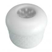 Белый сквозной мастурбатор Crystle - Baile - в Кисловодске купить с доставкой