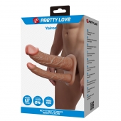 Реалистичная полая насадка на член для двойного проникновения Yairon - 17,5 см. - Baile - купить с доставкой в Кисловодске