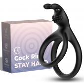 Черное эрекционное кольцо с подхватом мошонки - Boys of Toys - в Кисловодске купить с доставкой