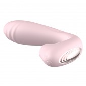 Нежно-розовый L-образный вибратор - 12,3 см. - Secwell
