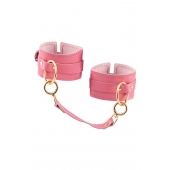 Розовые однослойные кожаные оковы - Pecado - купить с доставкой в Кисловодске