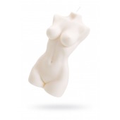 Белая интерьерная свеча в форме женского торса - 850 гр. - Pecado - купить с доставкой в Кисловодске