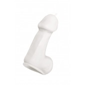 Белая свеча в форме пениса - 47 гр. - Pecado - купить с доставкой в Кисловодске