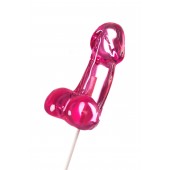 Розовый леденец в форме члена со вкусом айриш крим - 80 гр. - Sosuчki - купить с доставкой в Кисловодске