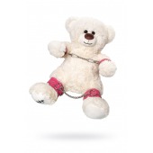 Бондажный набор: белый мишка с розовыми оковами и наручниками - Pecado - купить с доставкой в Кисловодске