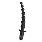Черная анальная ёлочка с мощной вибрацией Rigdon - 26 см. - Baile
