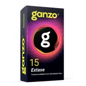 Презервативы анатомической формы с точечной и ребристой структурой Ganzo Extase - 15 шт. - Ganzo - купить с доставкой в Кисловодске