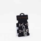 Черные кожаные оковы с регулируемыми ремешками - Crazy Handmade - купить с доставкой в Кисловодске