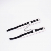 Бело-красные кожаные оковы - Crazy Handmade - купить с доставкой в Кисловодске