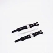 Черные кожаные наручники с кольцом - Crazy Handmade - купить с доставкой в Кисловодске