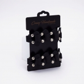 Черные кожаные оковы из звеньев - Crazy Handmade - купить с доставкой в Кисловодске