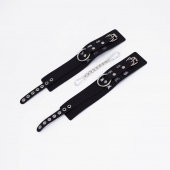 Черные кожаные оковы Sex - Crazy Handmade - купить с доставкой в Кисловодске