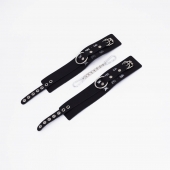 Черные кожаные оковы Sex - Crazy Handmade - купить с доставкой в Кисловодске