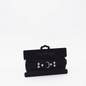 Черный ошейник из высококачественной натуральной кожи - Crazy Handmade - купить с доставкой в Кисловодске