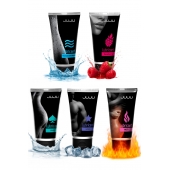 Набор из 5 лубрикантов JUJU (увлажняющий, Hot+, Long, Anal, малина) - JuJu - купить с доставкой в Кисловодске