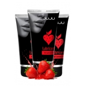 Набор из 3 съедобных лубрикантов JUJU со вкусом клубники - JuJu - купить с доставкой в Кисловодске