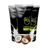 Набор из 3 съедобных лубрикантов JUJU со вкусом кокоса - JuJu - купить с доставкой в Кисловодске