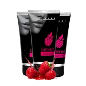 Набор из 3 съедобных лубрикантов JUJU со вкусом малины - JuJu - купить с доставкой в Кисловодске