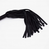 Черный кожаный флоггер - 45 см. - Crazy Handmade - купить с доставкой в Кисловодске