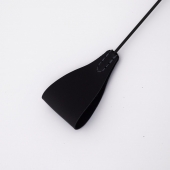 Стек с широким черным кожаным наконечником и металлической ручкой - 67 см. - Crazy Handmade - купить с доставкой в Кисловодске