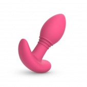 Розовая интерактивная вибропробка Axel - 10 см. - Easy toys