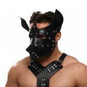 Черная кожаная маска «Собака» - Crazy Handmade - купить с доставкой в Кисловодске