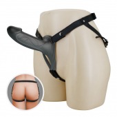 Черный полый мужской страпон London - 16,8 см. - Baile - купить с доставкой в Кисловодске