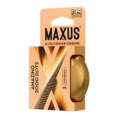 Точечные презервативы MAXUS 2000 Amazing Dots с железным кейсом - 3 шт. - Maxus - купить с доставкой в Кисловодске