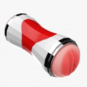 Двусторонний мастурбатор в колбе Power Grip Cup - вагина и ротик - Boys of Toys - в Кисловодске купить с доставкой