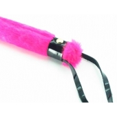 Нежная плеть с розовым мехом BDSM Light - 43 см. - БДСМ Арсенал - купить с доставкой в Кисловодске