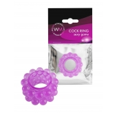 Лиловое эрекционное кольцо с 2 рядами стимулирующих шариков - Erowoman-Eroman - в Кисловодске купить с доставкой
