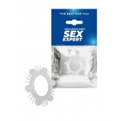 Эластичное эрекционное кольцо с шипиками и шариками - Sex Expert - в Кисловодске купить с доставкой