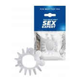 Эластичное эрекционное кольцо с шариками и лучами - Sex Expert - в Кисловодске купить с доставкой