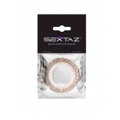 Эрекционное кольцо с бежевыми «ресничками» - Sextaz - в Кисловодске купить с доставкой