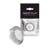 Эластичное эрекционное кольцо с длинными черными «ресничками» - Sextaz - в Кисловодске купить с доставкой