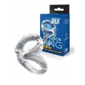 Прозрачное двойное эрекционное кольцо - Sex Expert - в Кисловодске купить с доставкой