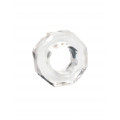 Прозрачное эрекционное кольцо в форме гайки - Sex Expert - в Кисловодске купить с доставкой