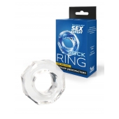 Прозрачное эрекционное кольцо в форме гайки - Sex Expert - в Кисловодске купить с доставкой