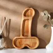 Деревянное блюдо для подачи в форме члена (25 х 16,5 х 1,7 см) - Сима-Ленд - купить с доставкой в Кисловодске