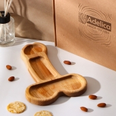 Деревянное блюдо для подачи в форме члена (25 х 16,5 х 1,7 см) - Сима-Ленд - купить с доставкой в Кисловодске